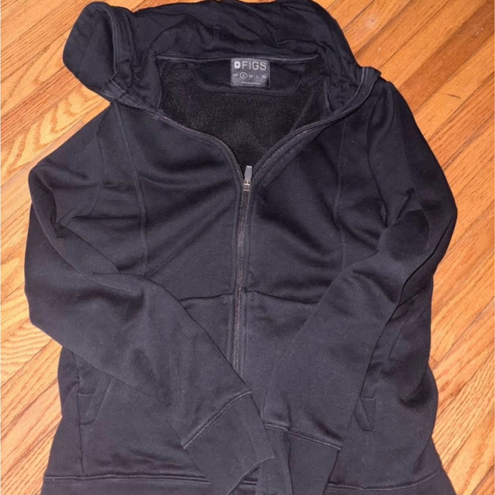 Figs Charcoal Zip-Up Jacket